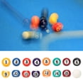 thumbnail image 1 of Domqga Mini Billiard Ball,Billiard Table Accesssory,16PCS Eco‑friendly Resin Mini 2.5CM Children Billiard Ball Toy Pool Table Accesssory, 1 of 8
