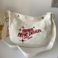 thumbnail image 4 of Btafrte Bolso Bandolera Lona Con Letras Bordadas Suaves para El (blanco), 4 of 8