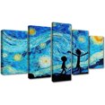 thumbnail image 2 of 5 Cuadros Decorativos Rick And Morty Noche Estrellada Canvas Listo Para Colgar Jungle Art Impresion Tela Arte, 2 of 8