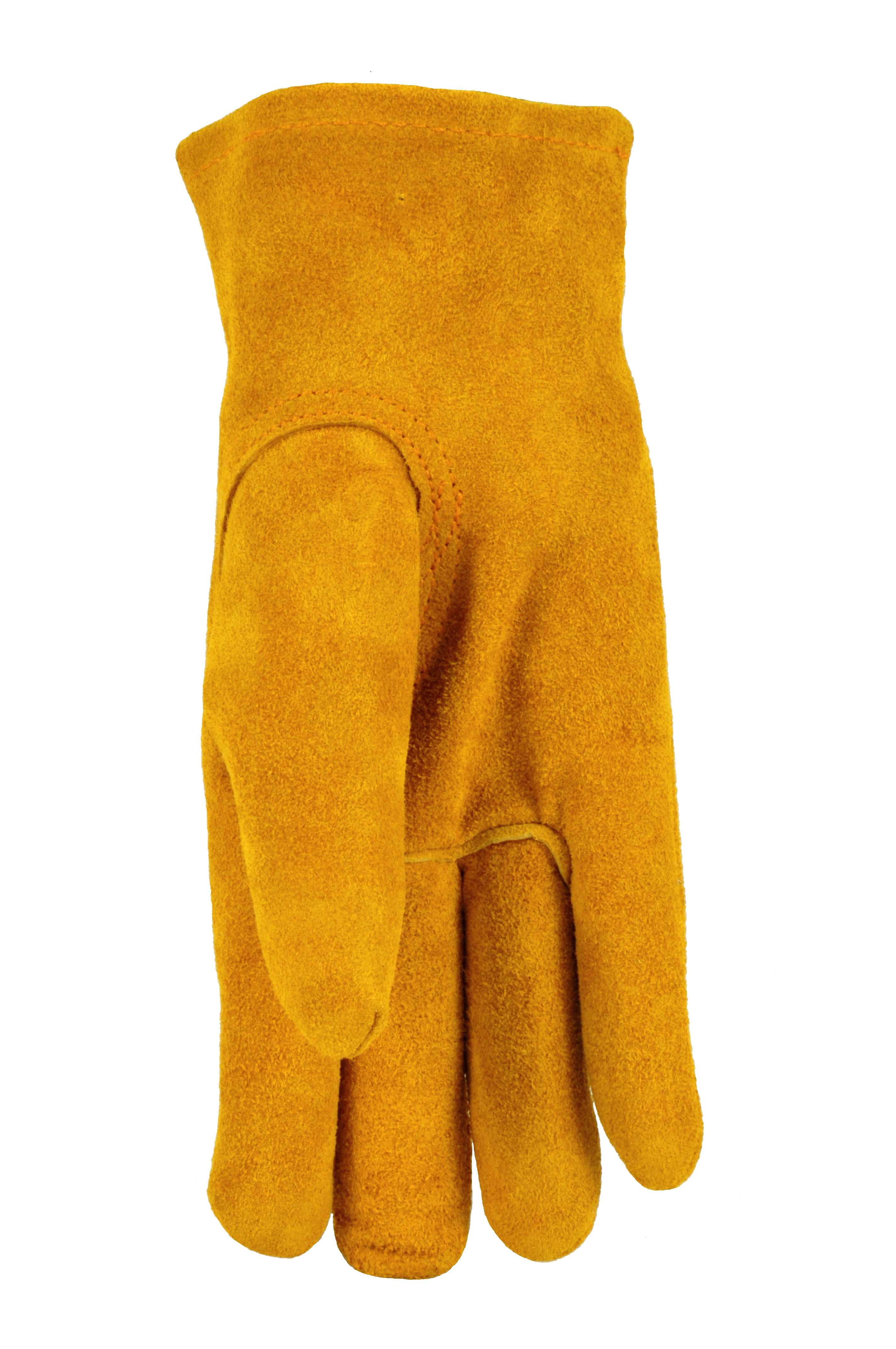 G & F Products Kids’ Leather Work Gloves, Keystone Thumb, Size Medium, Brown, Ages 2–4 Years, 1 Pair