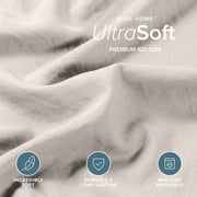 Bare Home Washed Duvet Cover Set - Ultra-Soft - Premium 1800 Collection - 3 Piece - King/Cal King, Fog