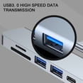 thumbnail image 4 of RYRDWP 6-in-1 Type-C Network Hub Multi-Splitter Adapter PD + SD + USB3.0 + USB2.0 For, 4 of 9