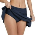 thumbnail image 1 of HXWCHs Mid Rise Briefs Swim Pants Swim Shorts Plus Size High Rise Womens Bottoms for Ocean Beach Pool Swimwear 12 Colors Coverage and Comfort S Navy, 1 of 5