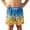 A-Yellow102, variant on Boys Athletic Running Shorts Cartoon Gradient Printed Casual Drawstring Loose Fit Beach Shorts Summer Activewear For Kids 7-11Y