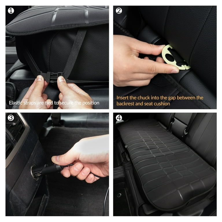 Universal Electric Heated Car Rear Seat Cushion, Warmer Heating