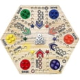 thumbnail image 1 of Board Game Ludo 4 Person 6 Person Track Board Party Game Wooden Game [DB], 1 of 2