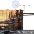 thumbnail image 5 of Deer Curtain Valance for Kitchen Wild Animal Autumn Hunting Jungle Rustic Cabin Window Valance for Living Room Bedroom, Kitchen Valance Rod Pocket Window Decor Curtain 54 by 18 in, 1 Panel, 5 of 6