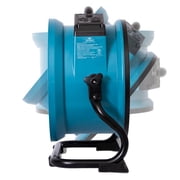 XPOWER 1/4 HP 2100 CFM Variable Speed Sealed Motor Ventilation Axial Air Mover - Blue