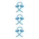 thumbnail image 3 of Vogacara Cinta para rizar el cabello Cinta para el cabello Espuma sin calor Pinza para el cabello Reutilizable Diadema portátil para envolver, Azul Type1 NO1 Vogacara CBP117448, 3 of 6