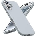 thumbnail image 1 of KOMI Designed for iPhone 16 Case,Shockproof Liquid Silicone Protective Phone Case with Soft Anti-Scratch Microfiber Lining Ultra Slim Drop Protection Phone Cover 6.1 inch Blue Gray, 1 of 5