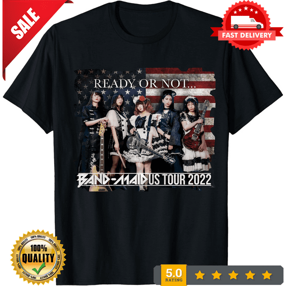 Band maid US tour 2022 dates T shirt vintage cotton size S-5XL fan long or short, LIMITED EDITION-TH63382