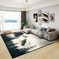 thumbnail image 3 of 5x7ft Gray Forest Large Area Rugs, Nature Tree Mountain Rug, Machine Washable Non Slip For Living Room Bedroom Indoor/Outdoor Crystal Velvet Mat Decor, 3 of 7
