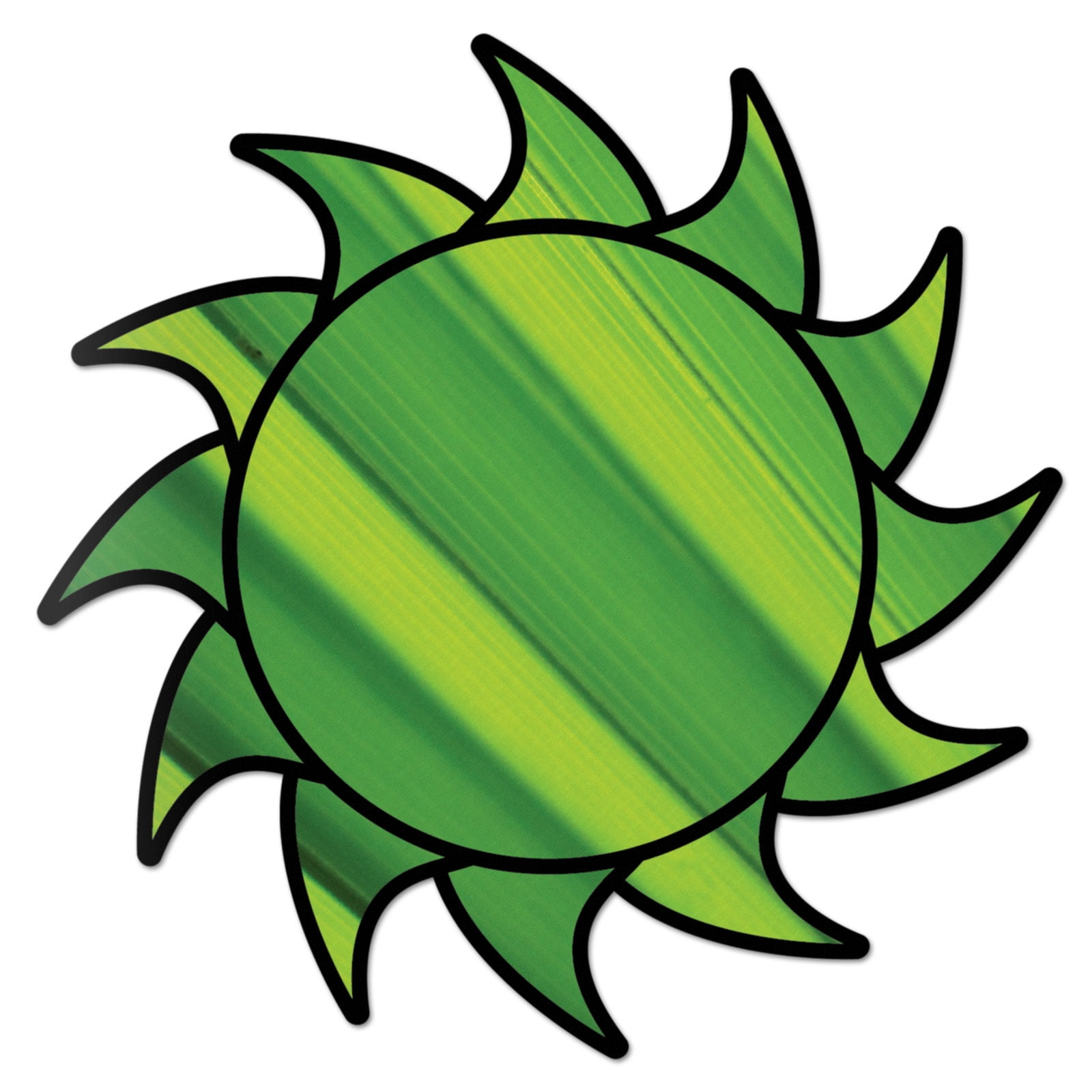 Sun Decal Green Burst Sticker Vinyl Rear Window Car Truck Laptop Sun ...
