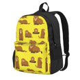thumbnail image 1 of Groundhogs Marmot Cartoon Pattern Backpack,Large Capacity Travel Backpack,Laptop Backpack,Water Resistant Backpack For Women Men, 1 of 5