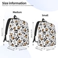 thumbnail image 2 of Disketp French Bulldog3 Mochila de Lona Estampada, Mochila Escolar de Viaje Ligera para Estudiantes y Portátil-Small, 2 of 5