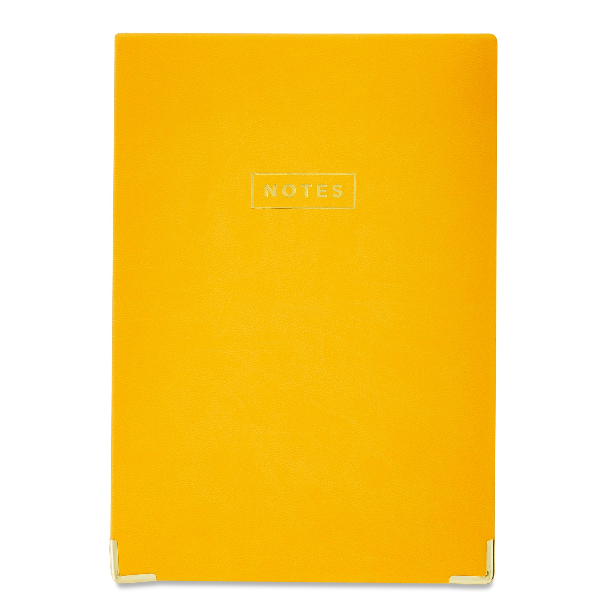 Pen+Gear Yellow Top Bound PU Journal with Metal Corner Protector, 7 x 10 in