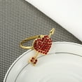 thumbnail image 2 of Valentines Day Decorations for the Home,Flowers for Valentines Day Valentines Day Rose Flower Napkin Button Restaurant Love Napkin Ring Love Pearl Napkin Ring Table, 2 of 2