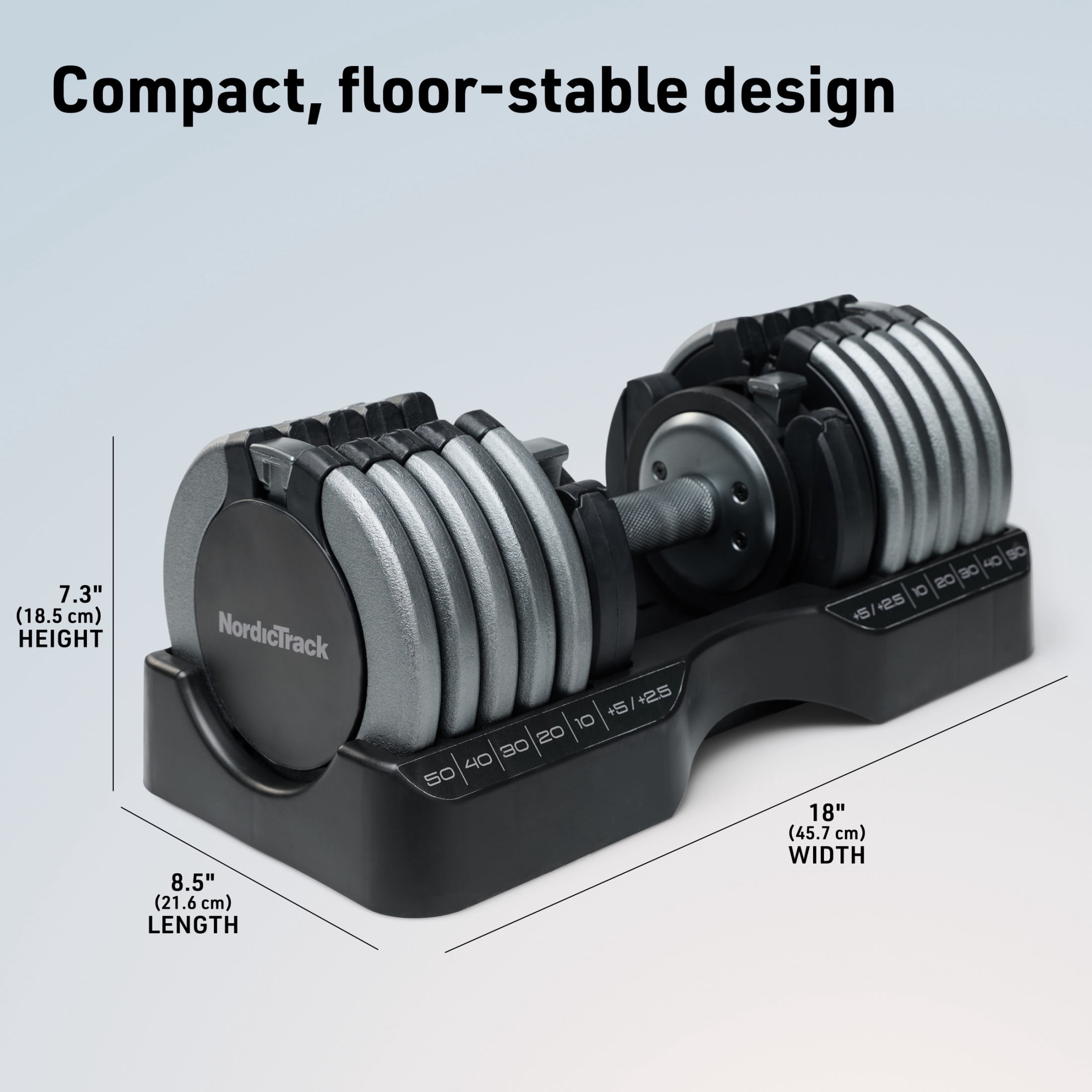 NordicTrack Single 55 lb Select-A-Weight Dumbbell
