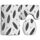 thumbnail image 1 of ABPHQTO Sale de Juego de alfombras de baño de 3 piezas Alfombra de baño Alfombra de contorno y tapa de inodoro ABPHQTO Cont-CHAPPLE-21065, 1 of 2