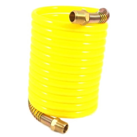 Forney Industries 75417 Recoil Air Hose, Yellow - 0.25 in. x 12 ft.