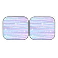 thumbnail image 7 of Xecao Striped Gradient for Foldable Car Sun Shades (2-Pack) offer sun protection with an easy-fold design for convenient windshield shading., 7 of 7