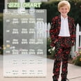 thumbnail image 7 of Xoenoiee Heart Love Arrow Print Boys Suit for Kids Tuxedo Wedding Ring Bearer Outfit, Valentine's Day 2 Pieces Boy Slim Fit Formal Suits with Elastic Band, 9-10 Years, 7 of 7