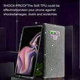 thumbnail image 3 of FIEWESEY Glitter Cute Phone Case for Samsung Galaxy Note 9 Case, Bling Sparkly Luxury Thin Silicone Rubber Soft Protective Case for Girls Women (Black), 3 of 5