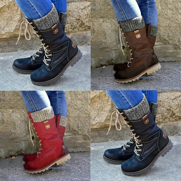 Lace up mid hot sale calf boots uk