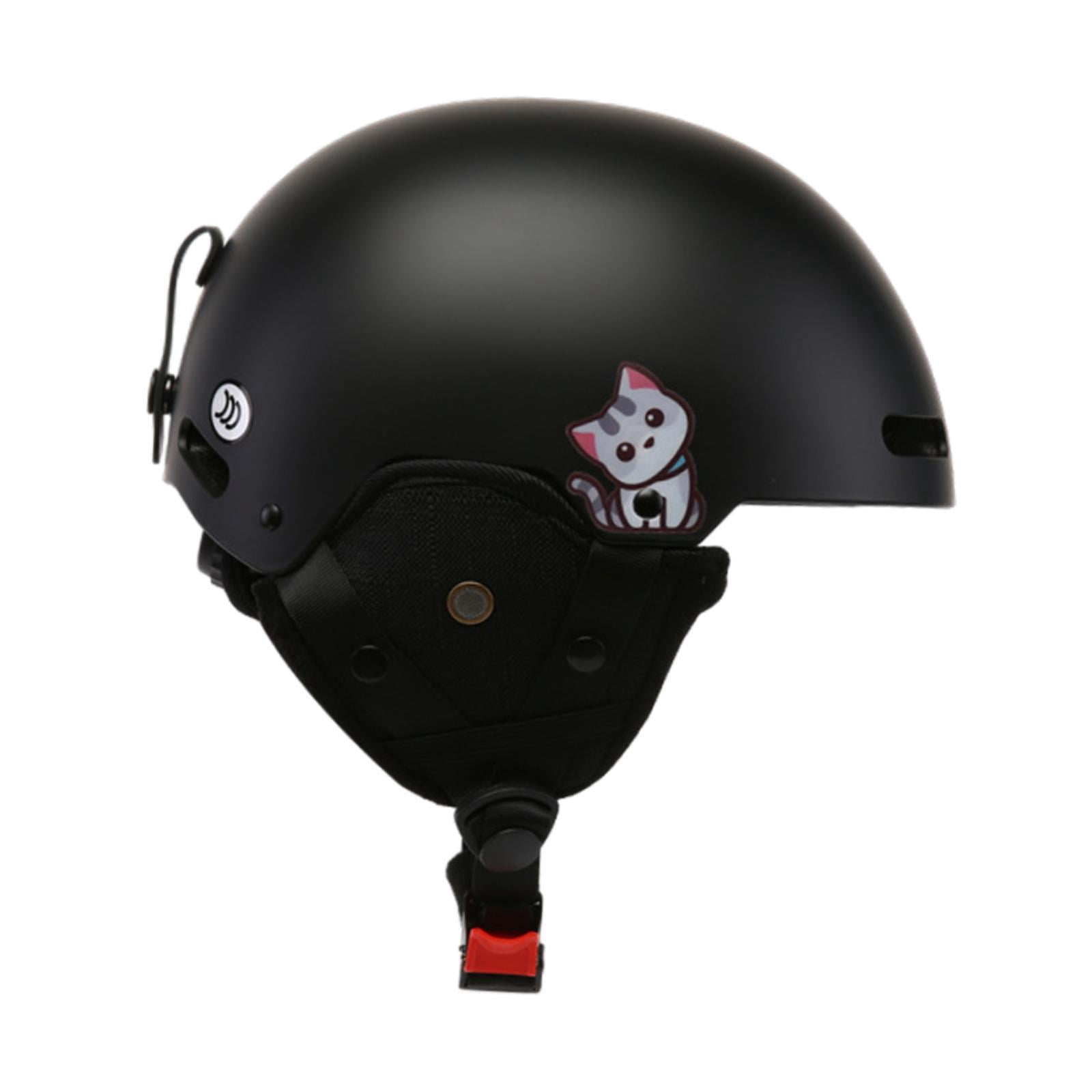 colaxi Ski Helmet Adjustable Portable Snow Helmet for Bicycling Biking Road Cycling Black