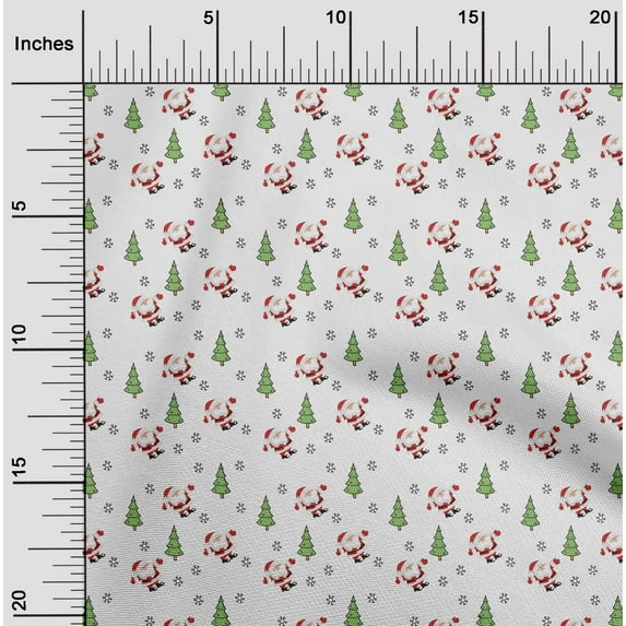 oneOone Velvet White Fabric Merry Christmas Craft Projects Decor Fabric Printed By The Yard 58 Inch Wide