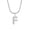 F, variant on MATROOY A-Z Women Initial Necklaces, 26 Letters Alphabet Pendant with Snake Chain-Q