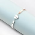 thumbnail image 4 of HSHDLDF Rose Gold Heart Initial Letter Bracelets Engraved Alphabet 26 Letters Charms Cuff Bracelet Stainless Steel Expandable Personalized Name Jewelry, 4 of 6
