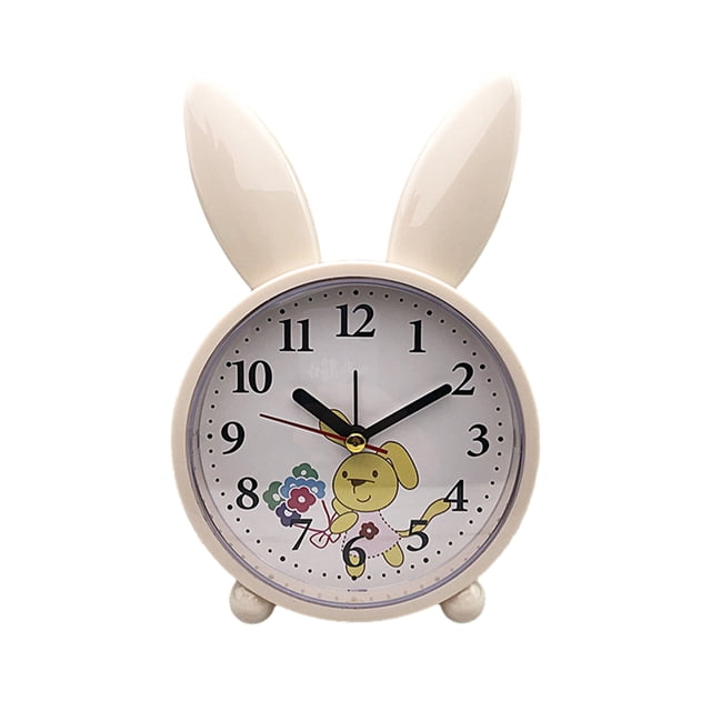 Birdeem Creatives Small Alarm Clock, Cute Rabbit Bedhead, Cute Childrens Cartoons, Silent Clock, Student Simplicitys