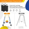 thumbnail image 7 of FUNLIO 2 in 1 Toddlers Heavy Duty Kids Swing & Bouncer Blue with 4 Sandbags and Baby Jumper Swing Set, 7 of 7