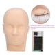 thumbnail image 1 of Modelo de Cabeza Maquillaje Ejercicio de Práctica Extensión de Pesta?as de Falsas Kit de Herramienta de formación de injerto de pesta?as Profesional de Maquillaje de Cabeza Modelo Profesional EOTVIA NO, 1 of 6