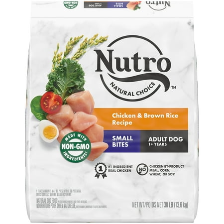 UPC: 0079105122153 | Nutro Natural Choice Adult Small Bites Dry Dog Food  Chicken & Brown Rice Recipe Dog Kibble  30 lb. Bag