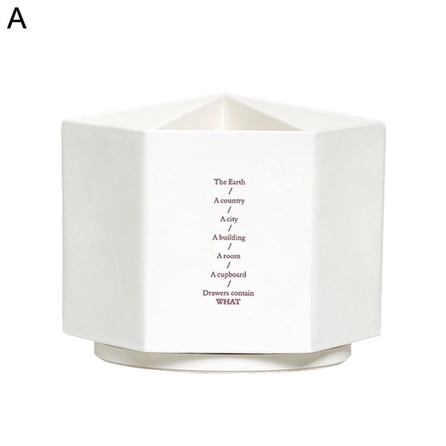 EIMELI Pen Storage Box Multifunctional Large Capacity Stationery 360 Degree Rotation Pencil Holder Office Supplies