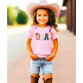 thumbnail image 3 of Ink-Printed USA Coquette Bow Shirt for Women Girls July 4th Family Matching Tee Lace Letters Pink Shirt 2T, 3 of 9