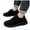 Black, variant on Mens Orthopedic Slip on Shoes Comfy Warm Winter House Slippers Diabetic Indoor Outdoor Walking Shoes Black 6.5