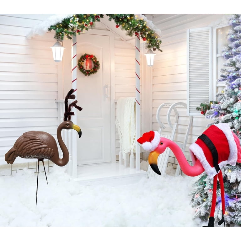 Flamingo Outdoor Lighted Ornaments
