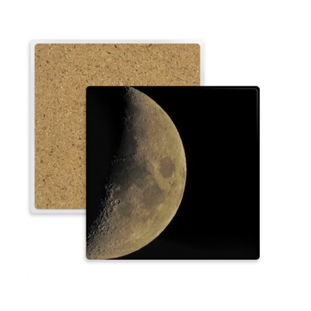 

Half Planet Dark Night Sky Square Coaster Cup Mat Mug Subplate Holder Insulation Stone