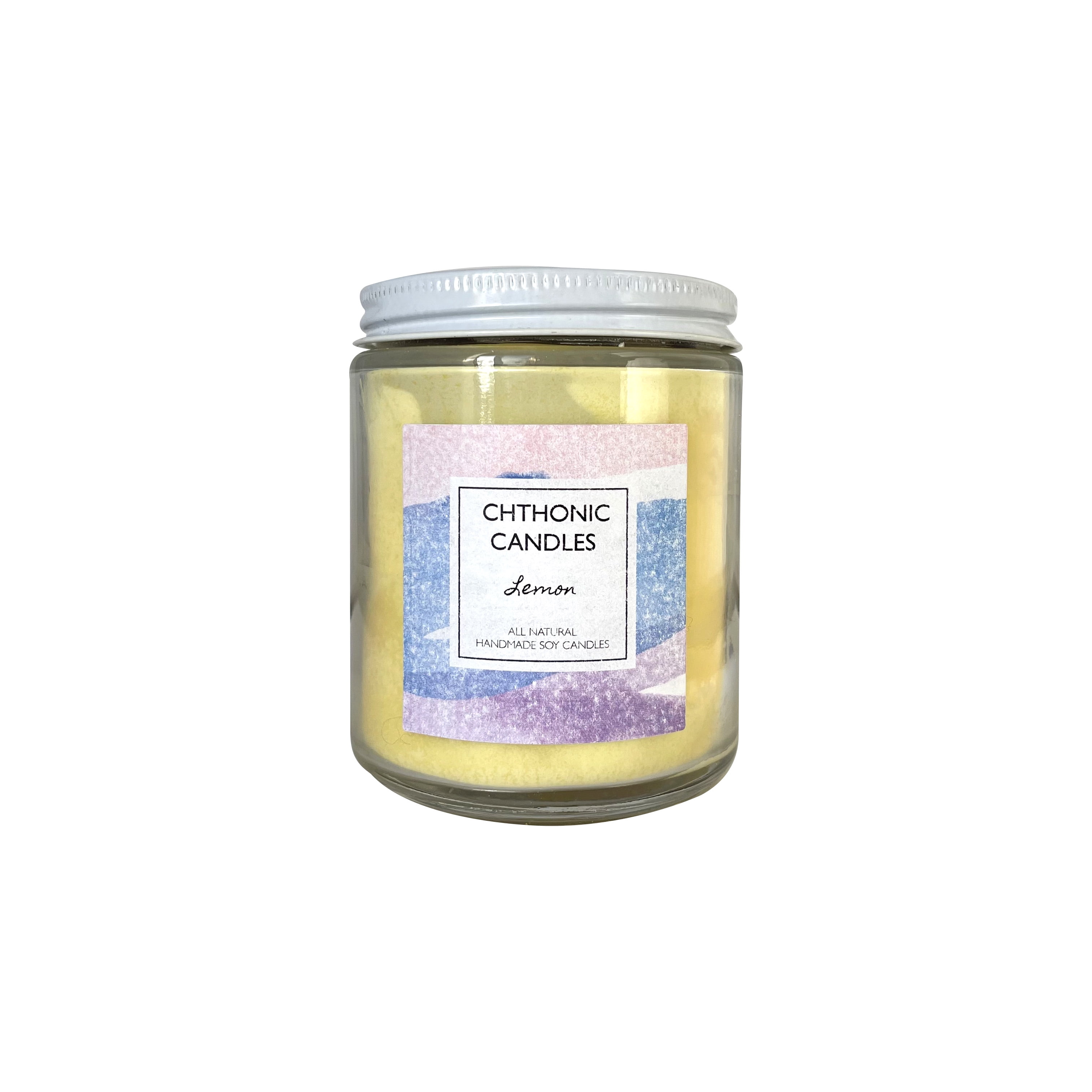 Chthonic Co. All Natural Yellow Lemon Soy Candle 8oz