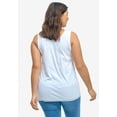 thumbnail image 2 of Ellos Women's Lace Trim Tank Top, 2 of 6