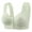 Light Green, variant on Women's Front Button Down Bra No Underwire Thin Cup Vest Style Lace Bra