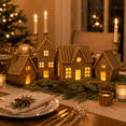 thumbnail image 5 of Gingerbread Christmas Decorations Light Up Miniature House 5 Inch Indoor Christmas Decor for Home Tabletop Display, 5 of 7