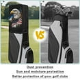 thumbnail image 6 of Yuyamidu Eagle Golf Bag Rain Cover for Men Women American Flag Golfer Golf Club Bag Accessories Waterproof Rain and Dust Covers Fit for Cart and Stand Bags, 6 of 8