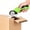 Green, variant on Fmxomd Cordless Electric Scissors, 4V Electric Mini Box Cutter, Carpet & Cardboard Cutter Tool, Rotary Cutter for Cardboard Packages Leather Plastic (Green)
