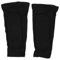 NIYANGLE Adult Shin Guards Soccer Black 2Pcs 12.18X6.37X0.39in