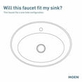 thumbnail image 3 of MOEN S8000BLC Via 1-Handle 1-Hole Modern Bathroom Faucet in Matte Black and Chrome, 3 of 6