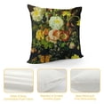 thumbnail image 4 of Orinice Elegant Decorative Velvet Floral Pillow Cover Double Sides Flower Pillowcases  (LC-1171) White, 4 of 5